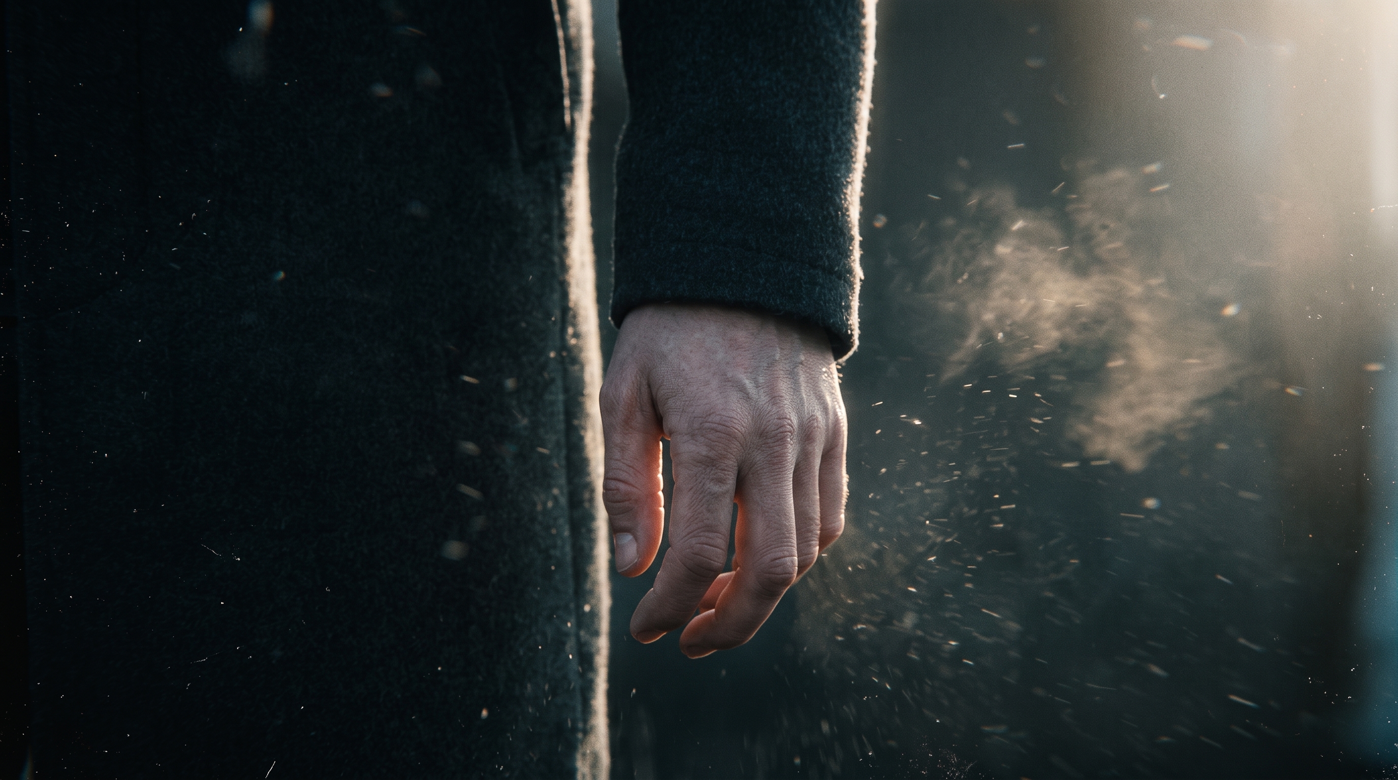 Hand on the road