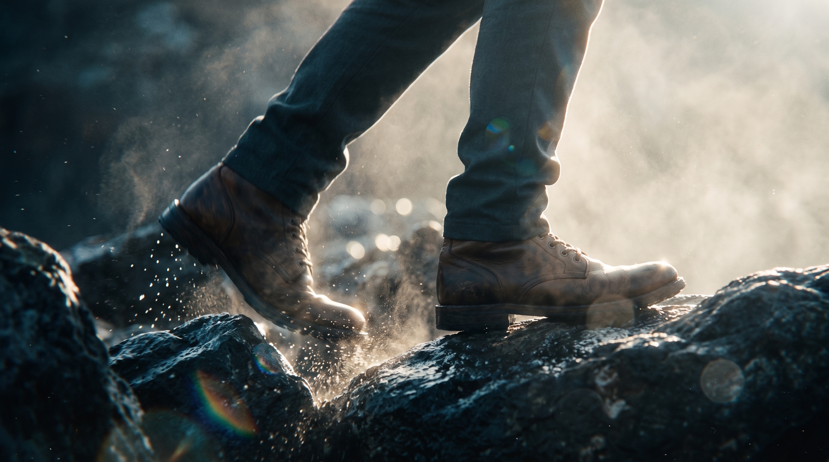 Mountain gravel stones