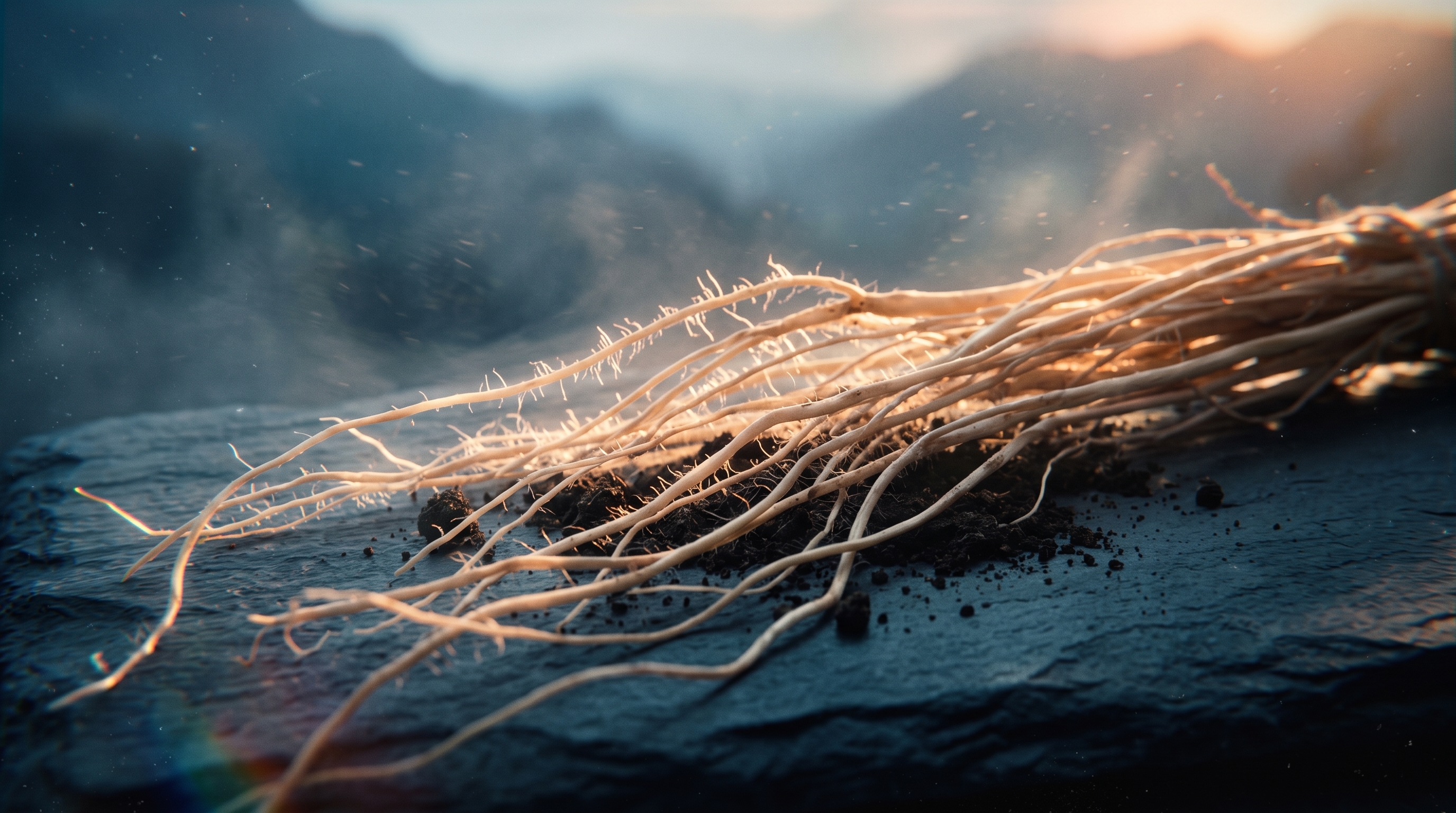 Vetiver dry fibers